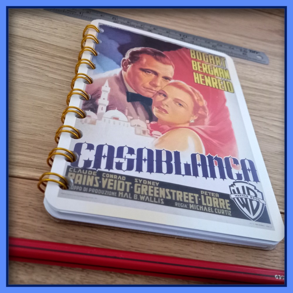 Casablanca Movie Poster Wire Bound Notebook